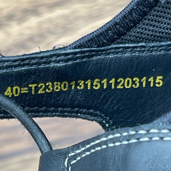 ECCO Sandals Womens Size 9 /40 Black Open Toe Slingback Casual Comfort Walking - Picture 8 of 10